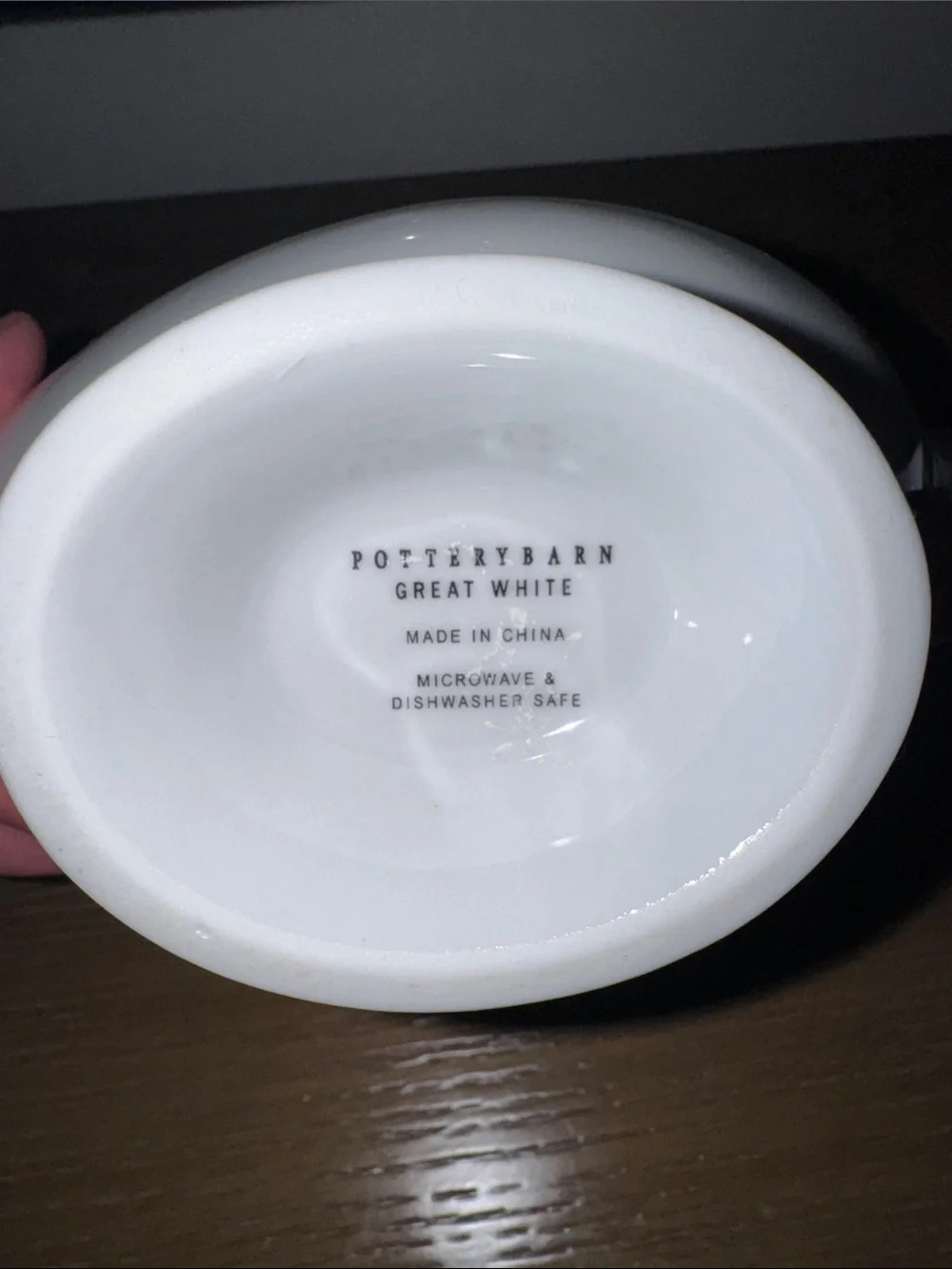 Pottery Barn sleek white